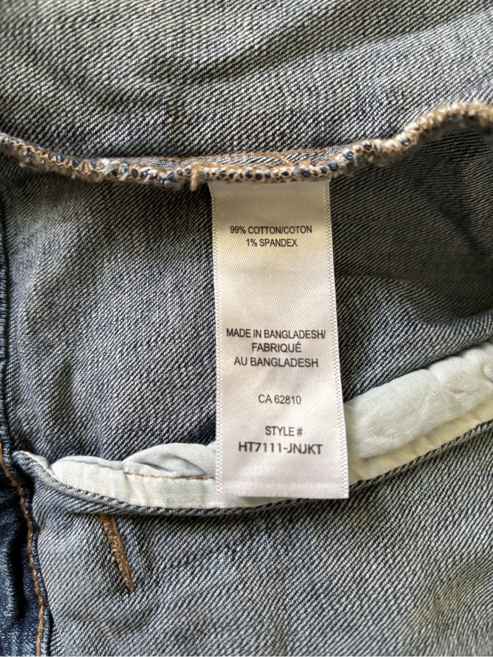 Ricki's Blue Denim Jacket with Embroidered Tapestry Back Panel - Picture 13 of 15